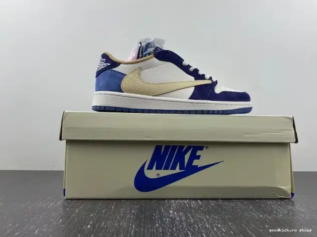 SCOTT TRAVIS AIR X JORDAN 1 CUSTOM DM7866-808 0506